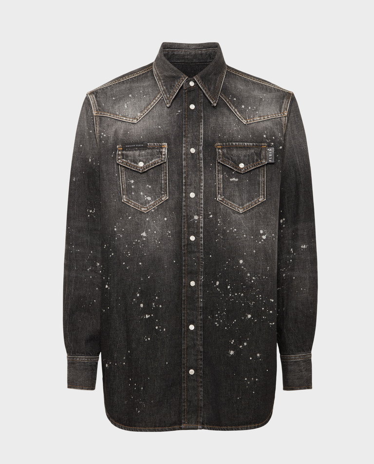 Jeansowa koszula oversize