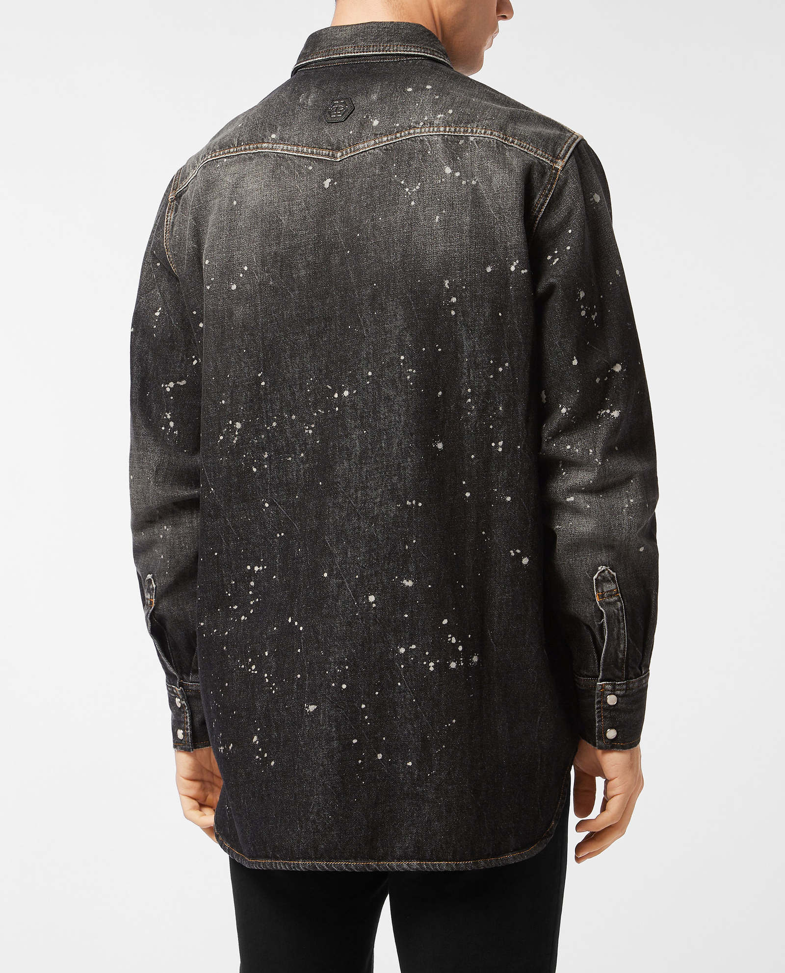 Jeansowa koszula oversize - Image #3