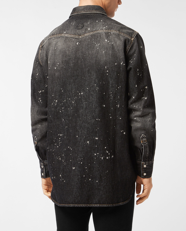 Jeansowa koszula oversize - Image #3