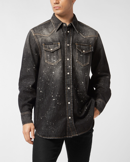 Jeansowa koszula oversize - Image #0