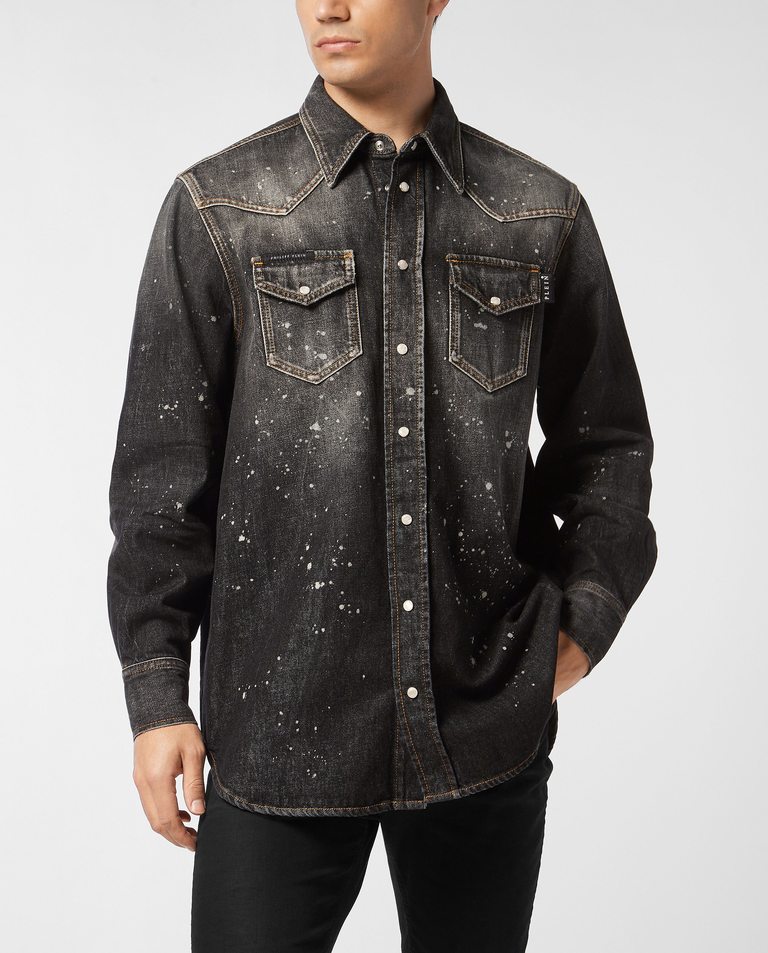 Jeansowa koszula oversize