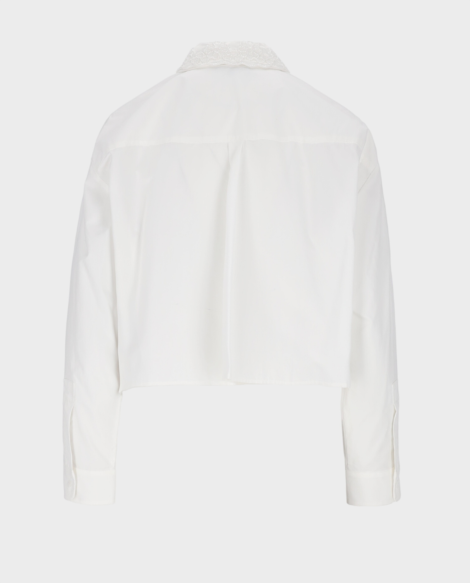 Biała koszula z ozdobnym kołnierzykiem Clarette - Image #1