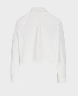 Biała koszula z ozdobnym kołnierzykiem Clarette - Image #1