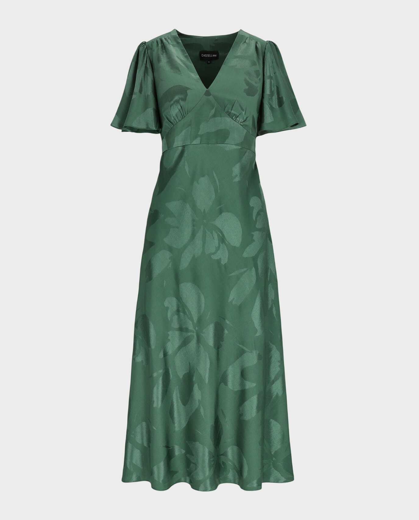 Zielona sukienka z wiskozy Sylvi - Image #1