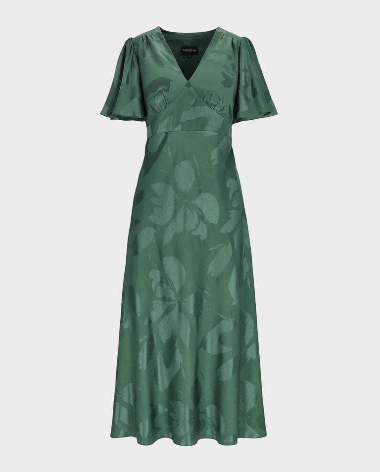 Zielona sukienka z wiskozy Sylvi