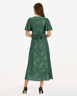 Zielona sukienka z wiskozy Sylvi - Image #2