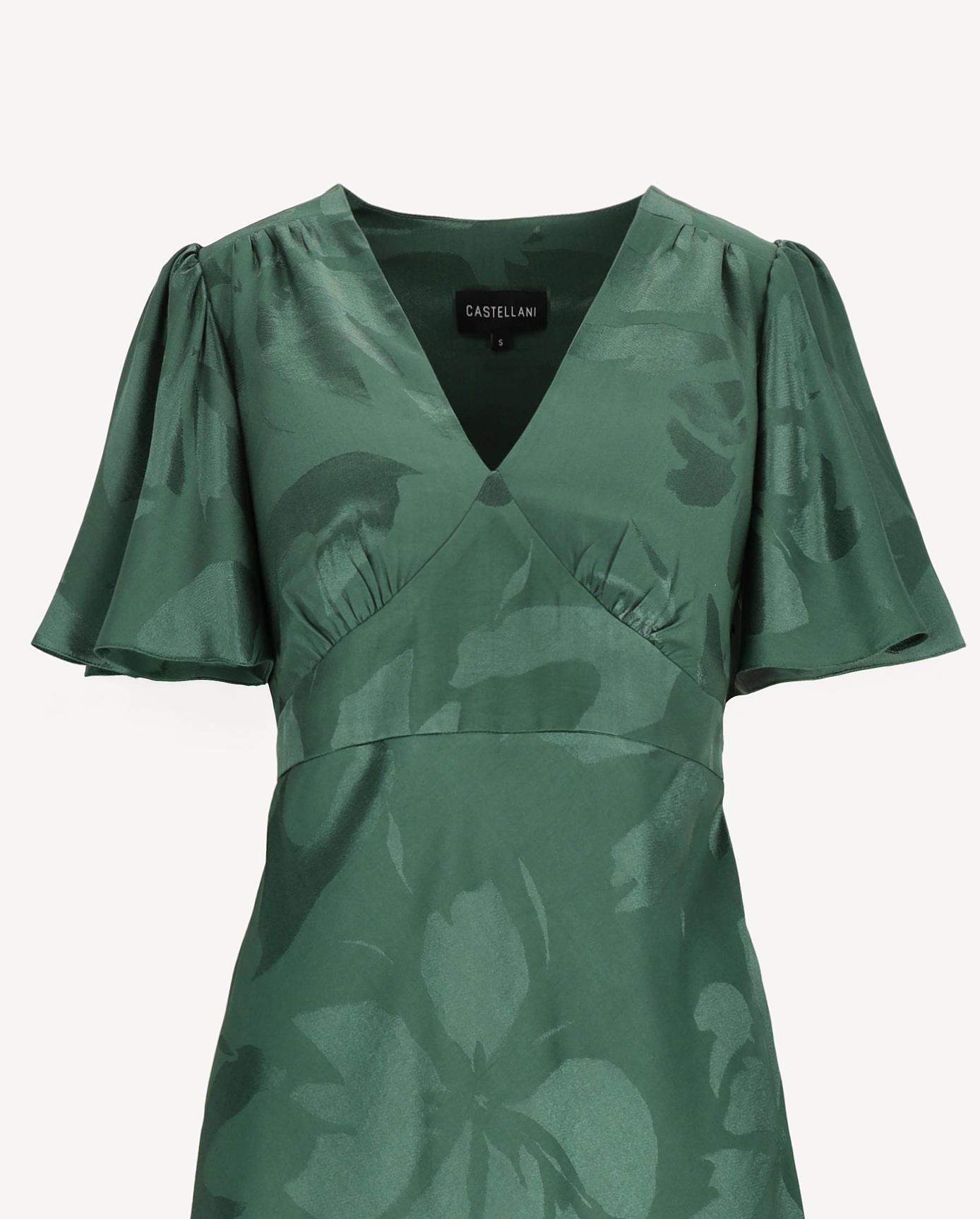 Zielona sukienka z wiskozy Sylvi - Image #3