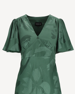 Zielona sukienka z wiskozy Sylvi - Image #3