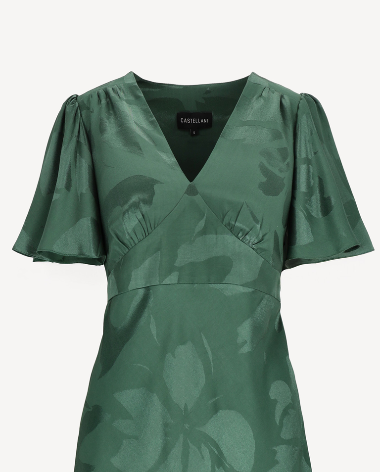 Zielona sukienka z wiskozy Sylvi - Image #3