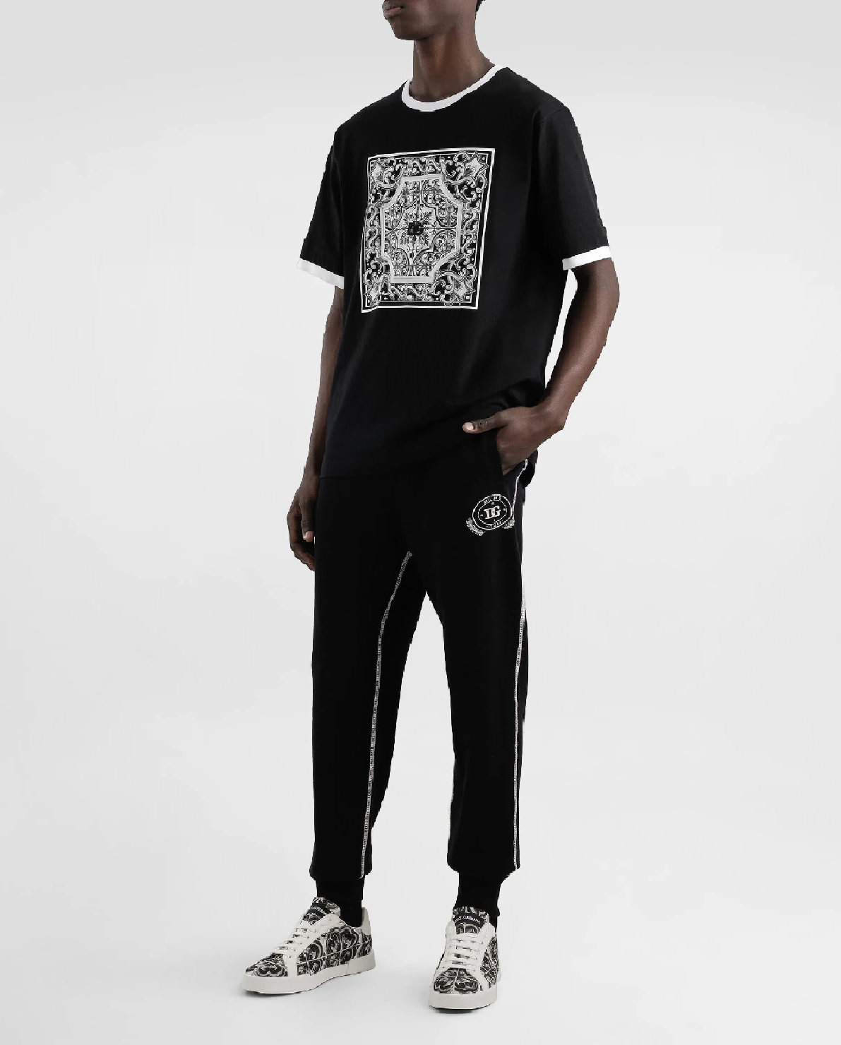 Czarne spodnie dresowe z logo - Image #2