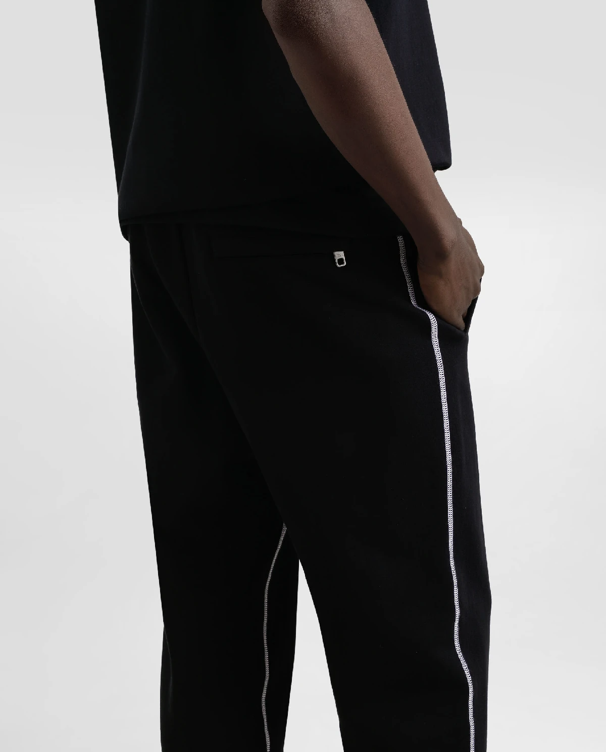 Czarne spodnie dresowe z logo - Image #5