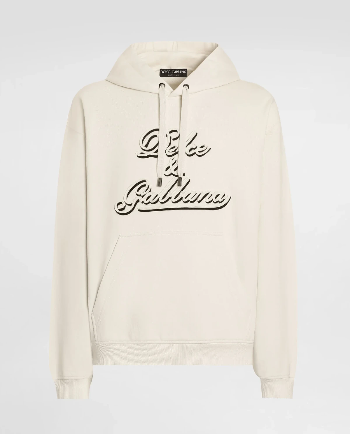 Kremowa bluza z kapturem - Image #0