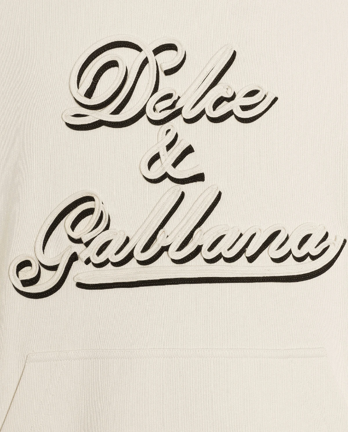 Kremowa bluza z kapturem - Image #2