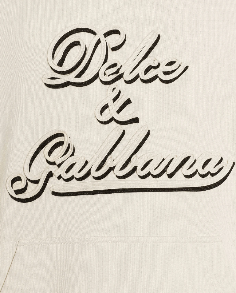 Kremowa bluza z kapturem - Image #2