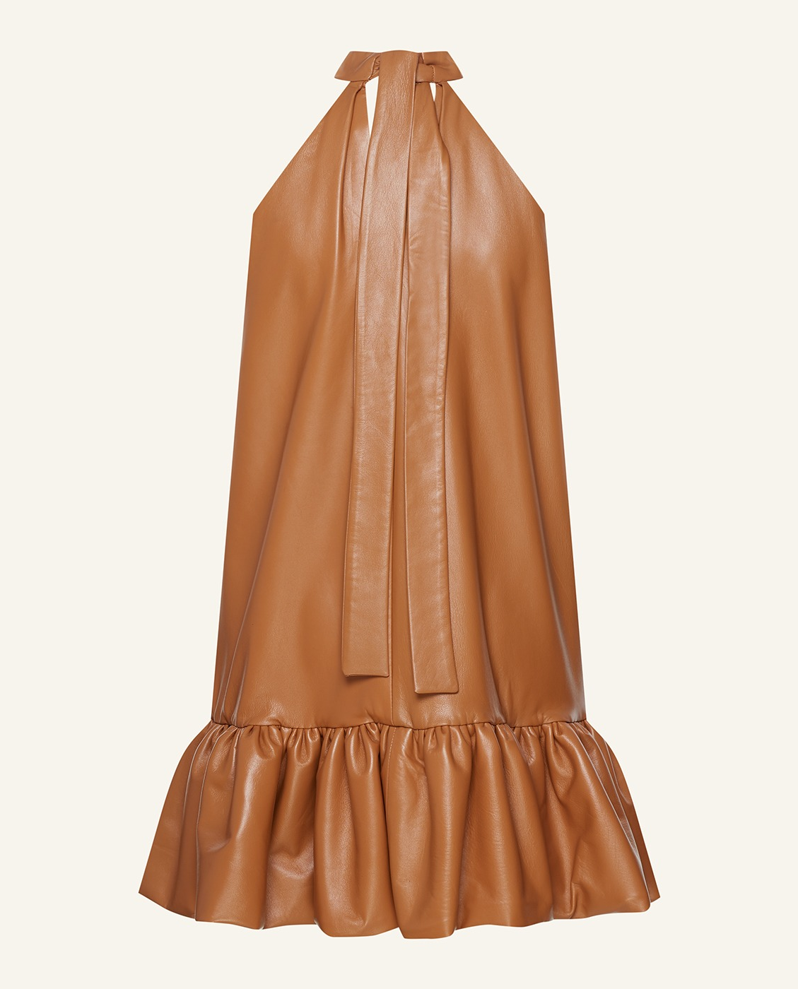 Skórzana sukienka w kształcie litery A - Image #8