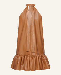 Skórzana sukienka w kształcie litery A - Image #8