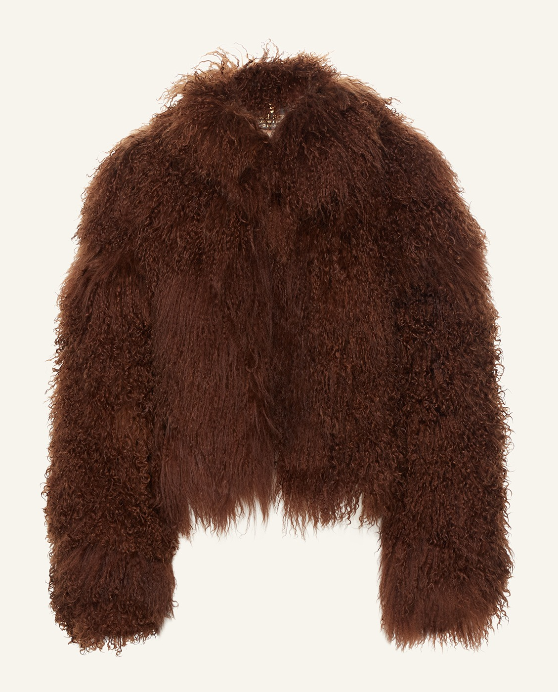 Brązowe krótkie futro - Image #9
