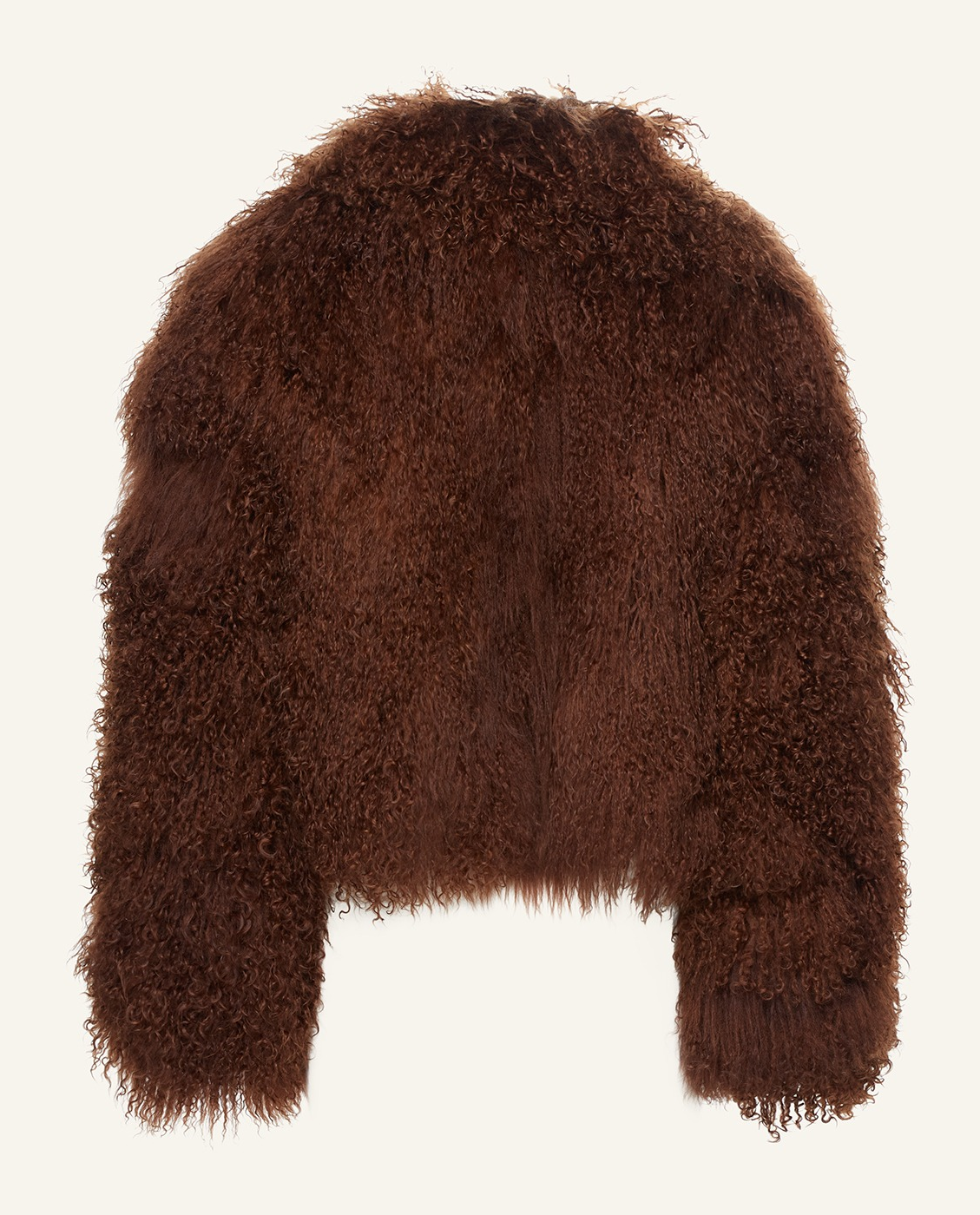 Brązowe krótkie futro - Image #10