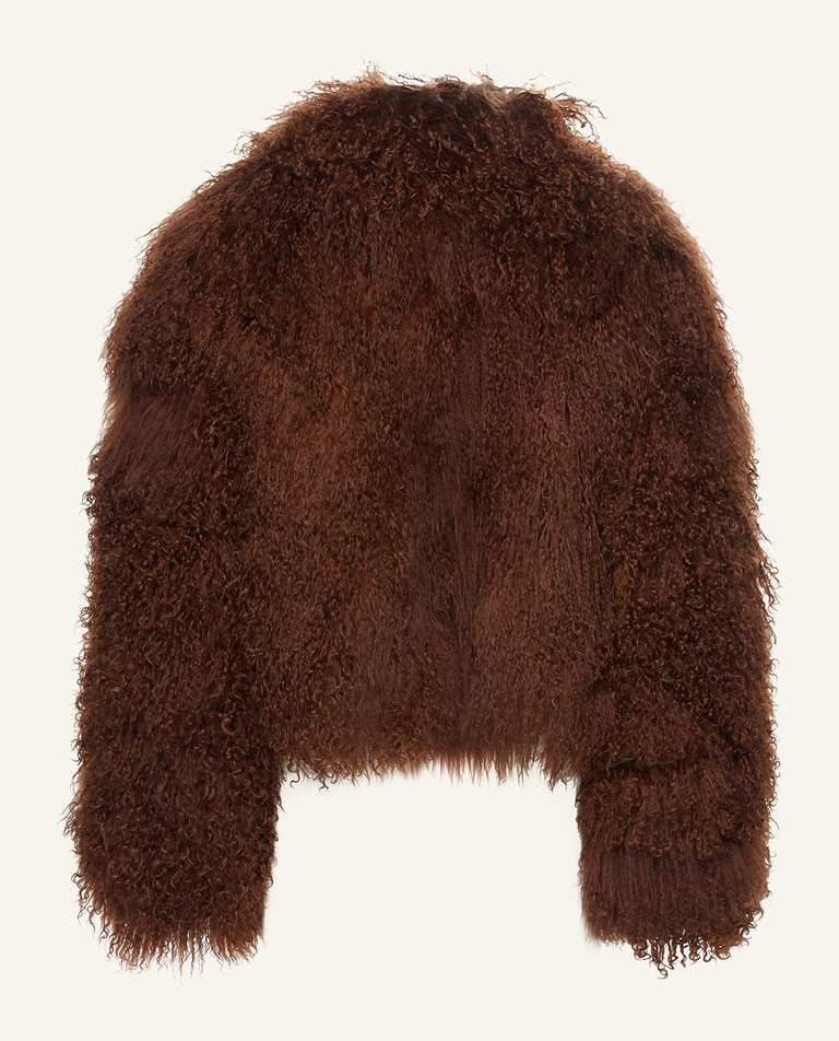 Brązowe krótkie futro - Image #10