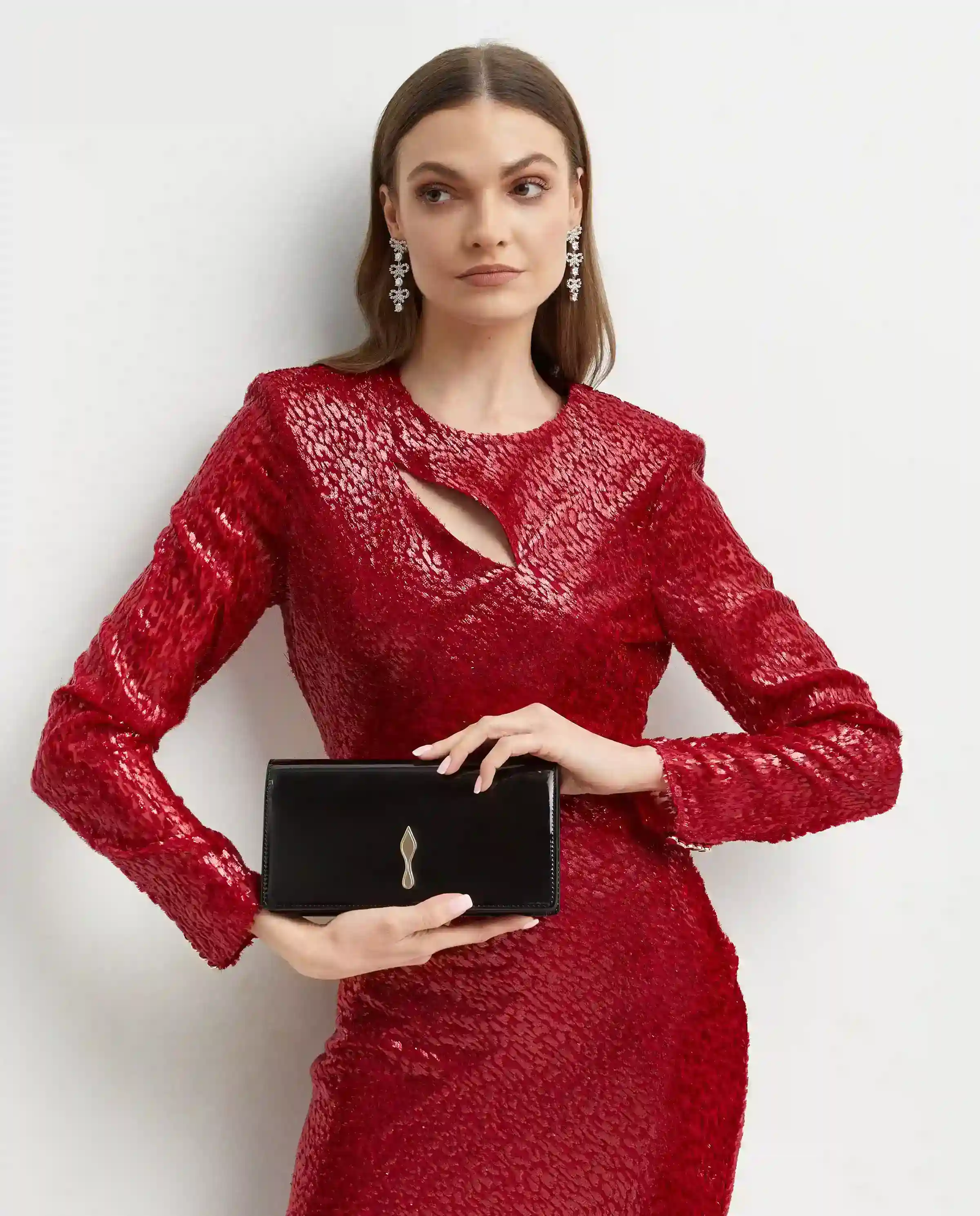 Czarna lakierowana torebka Bettina - Image #1