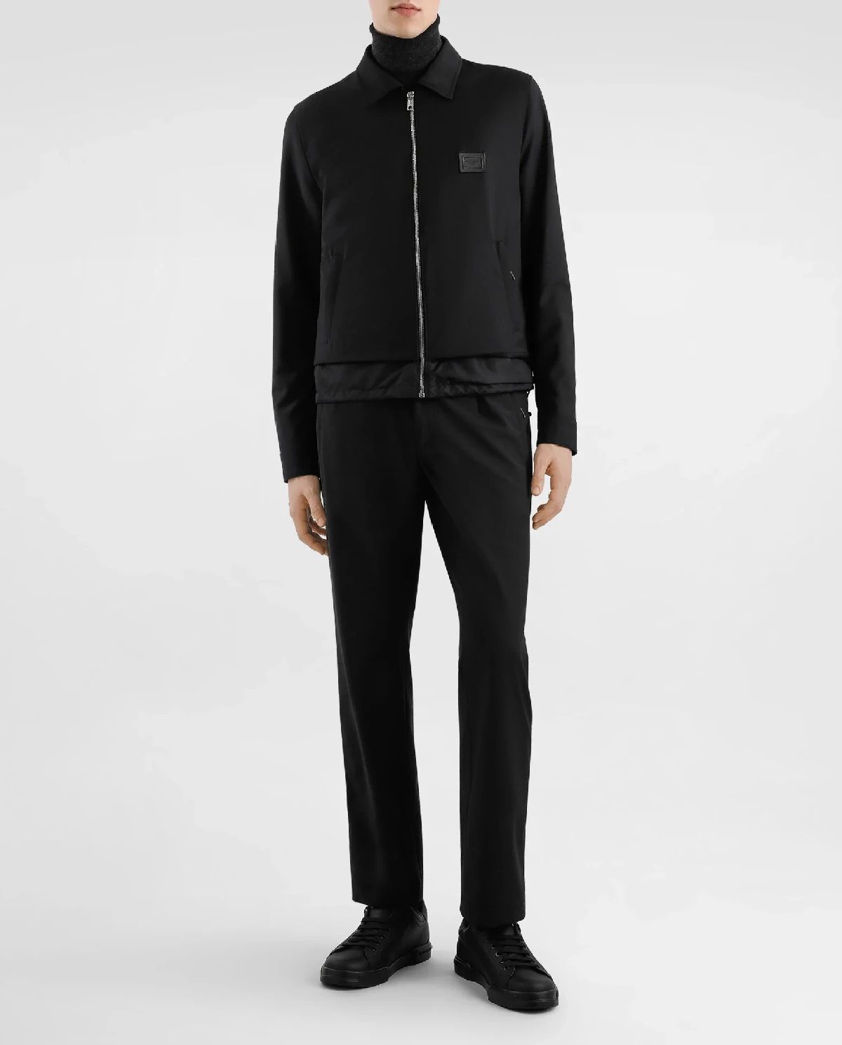 Czarna kurtka z logo - Image #1