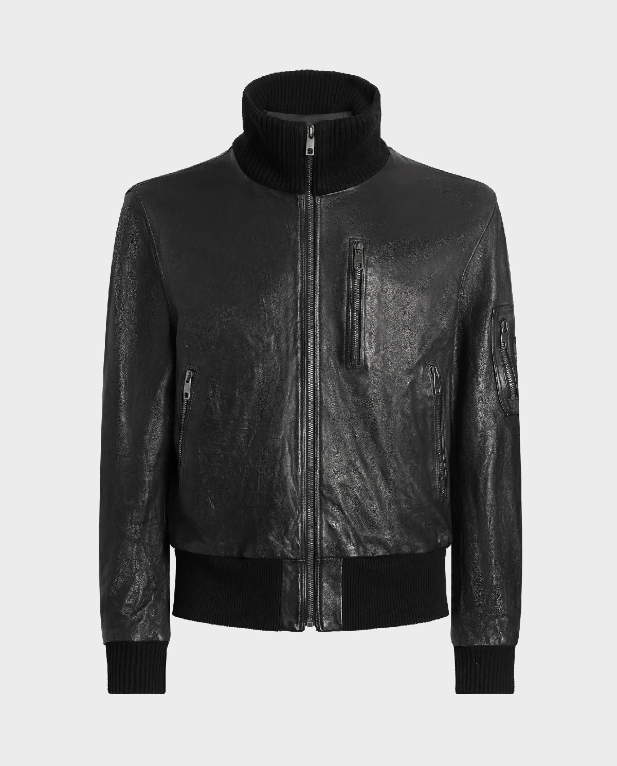 Czarna skórzana kurtka - Image #0