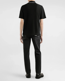 Czarna koszulka polo z logo - Image #2