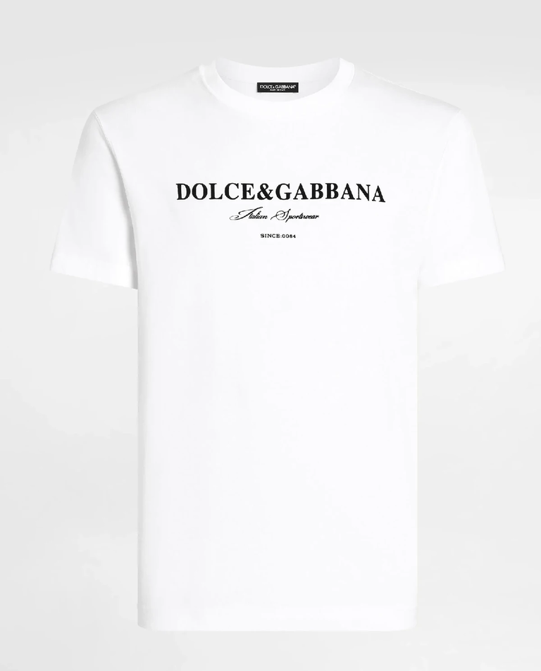 Biała koszulka nadrukowanym logo