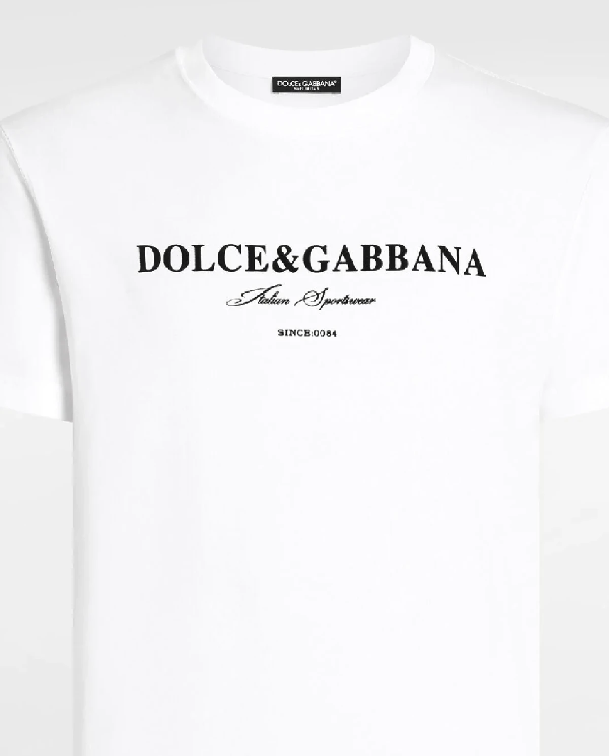 Biała koszulka nadrukowanym logo - Image #1