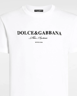 Biała koszulka nadrukowanym logo - Image #1