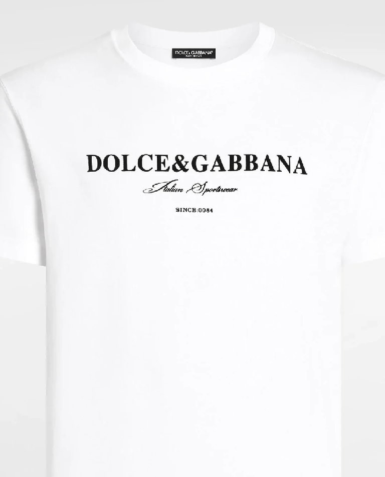 Biała koszulka nadrukowanym logo