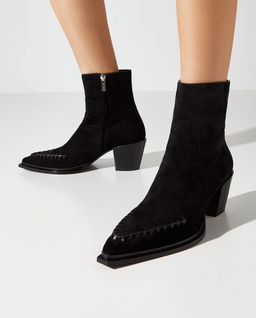 Czarne zamszowe botki Cece 60 - Image #0