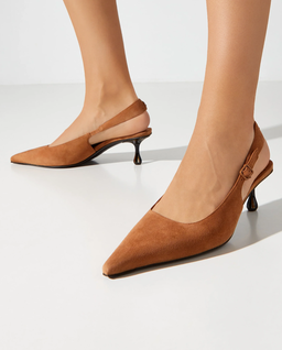 Zamszowe czółenka Amel 50 - Image #0