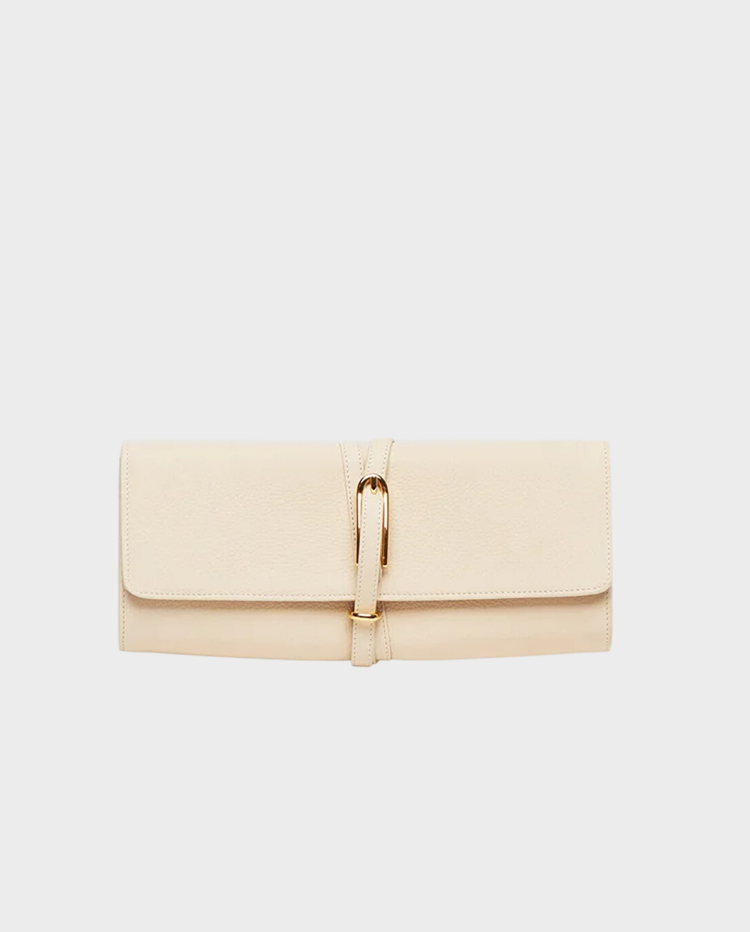 Kremowa kopertówka z paskiem - Image #0