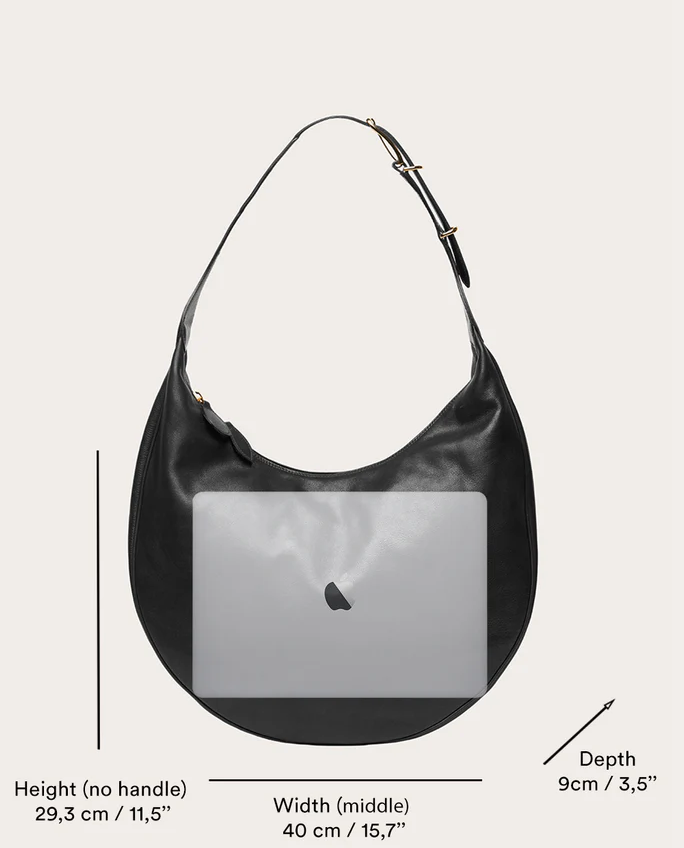 Czarna torba Moon Hobo - Image #6