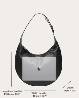 Czarna torba Moon Hobo - Image #6