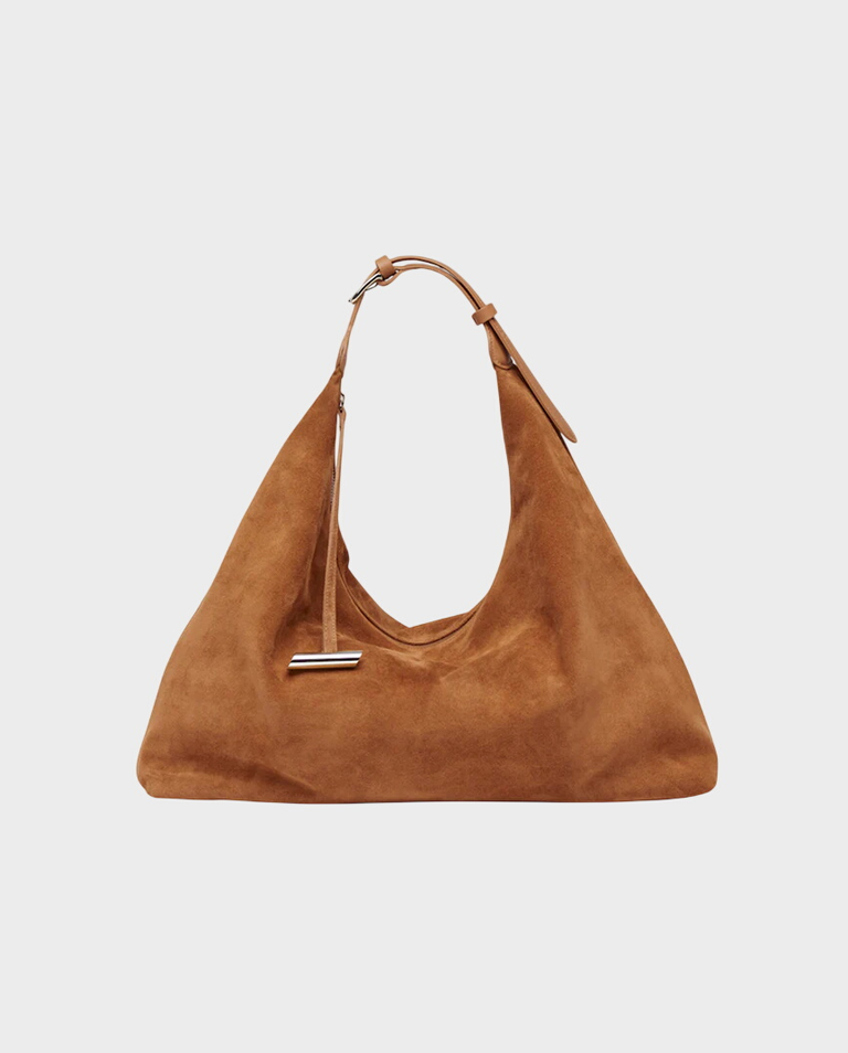 Zamszowa torba Pillow Hobo