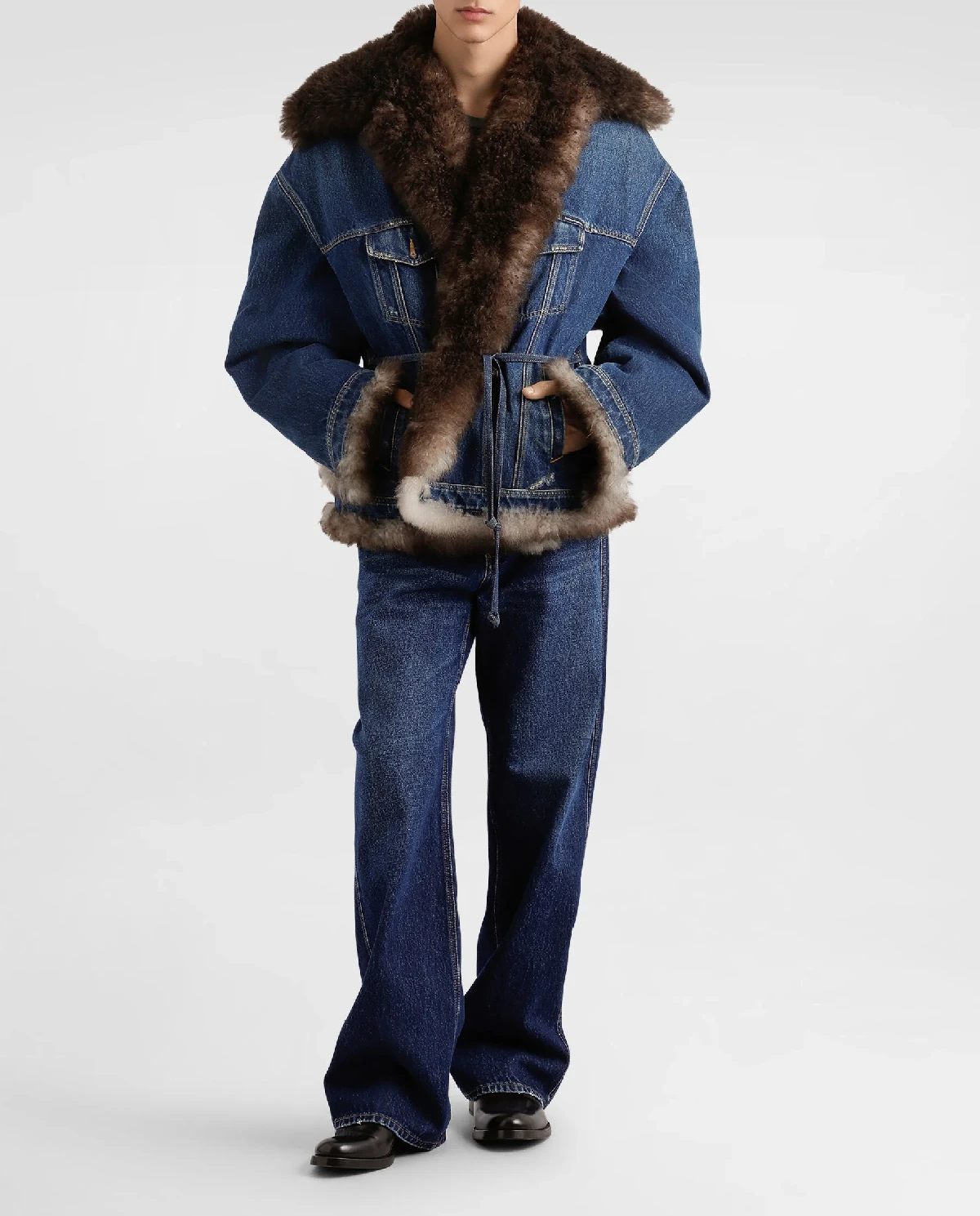 Granatowe jeansy - Image #1