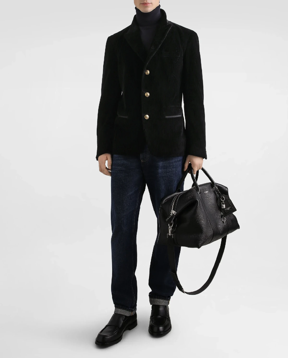 Granatowe jeansy Classic Fit - Image #2