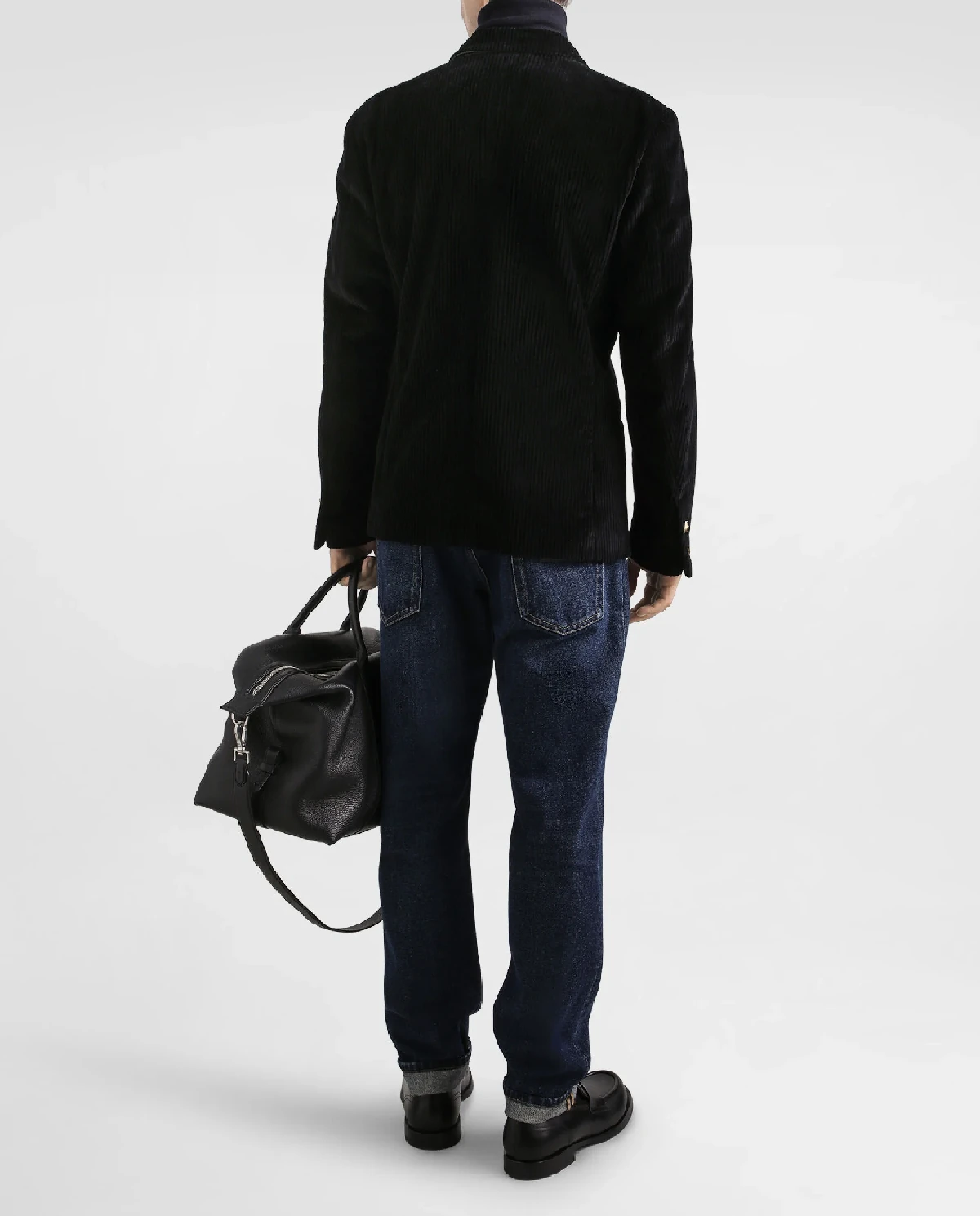 Granatowe jeansy Classic Fit - Image #3