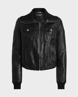 Czarna skórzana kurtka - Image #0