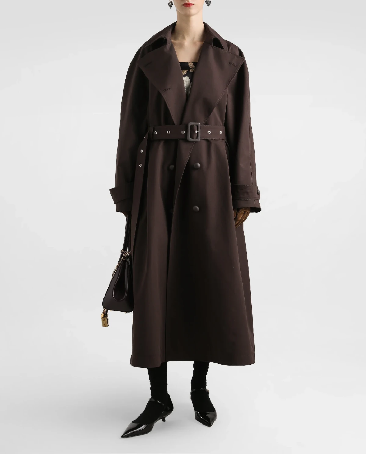 Brązowy dwurzędowy trencz - Image #0