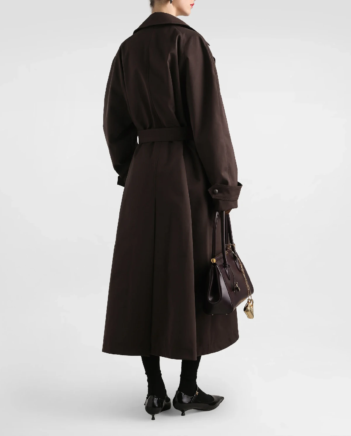 Brązowy dwurzędowy trencz - Image #2