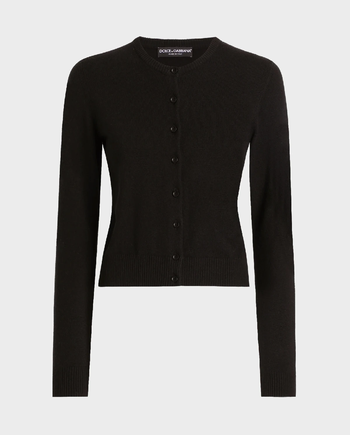 Czarny kaszmirowy kardigan - Image #1