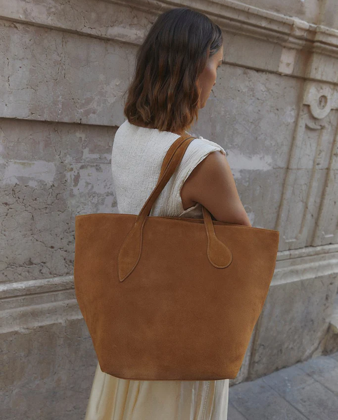 Zamszowa torba Sprout Tote