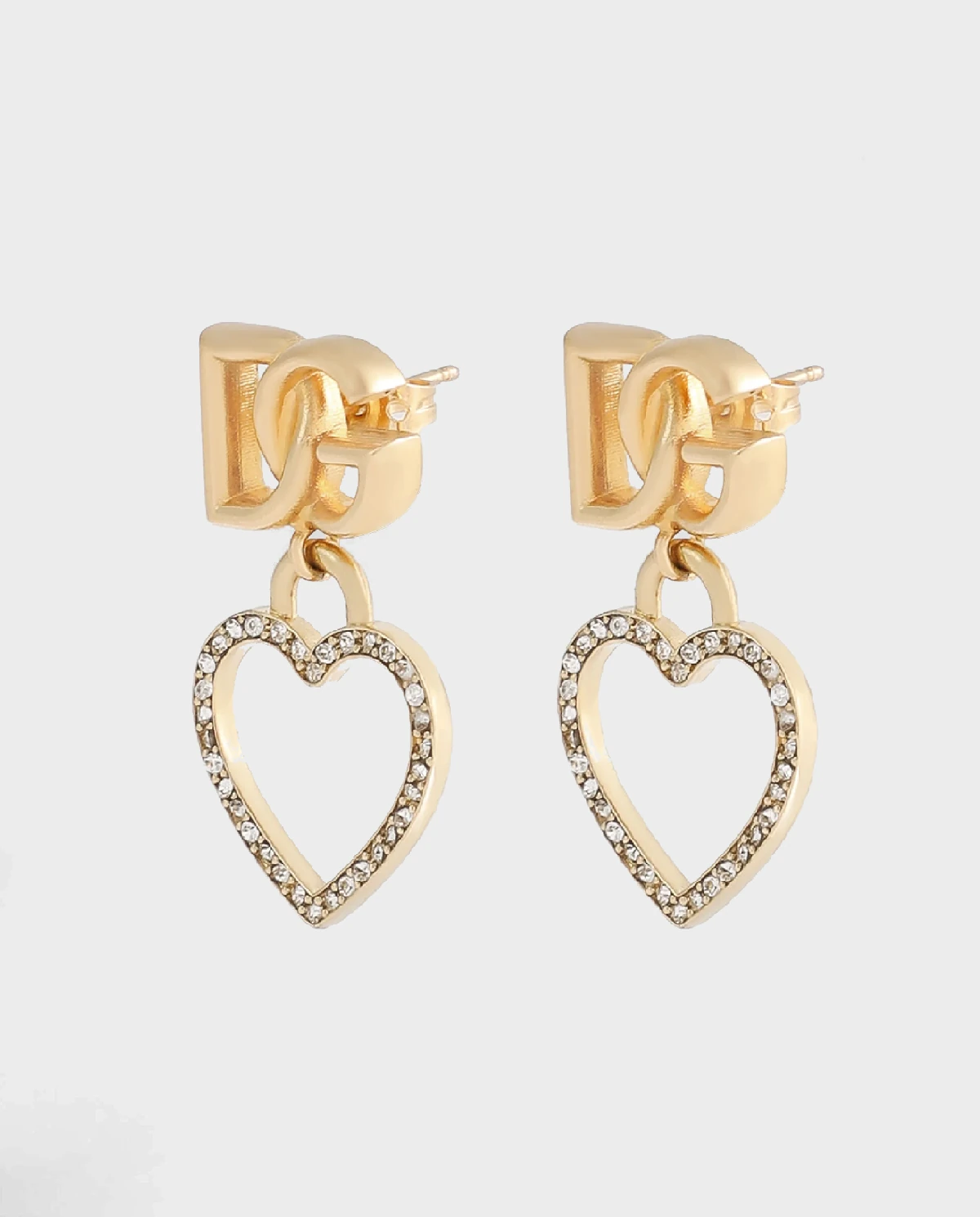 Kolczyki z serduszkami i logo - Image #3