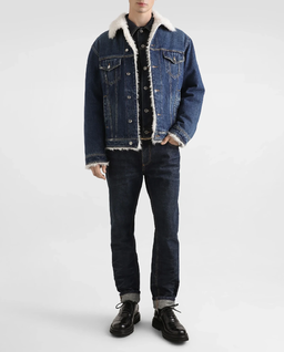 Granatowe jeansy Loose Fit - Image #1