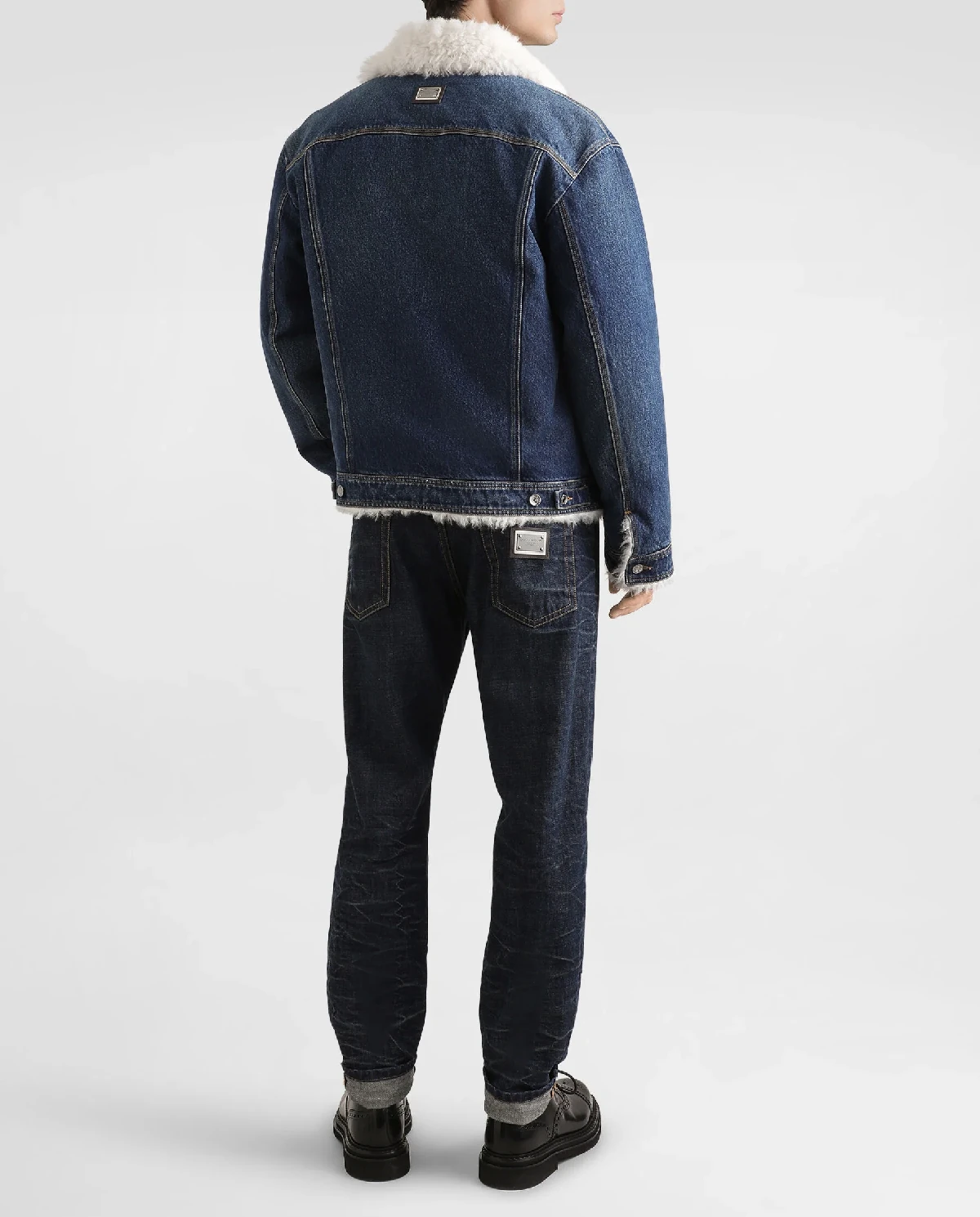 Granatowe jeansy Loose Fit - Image #2