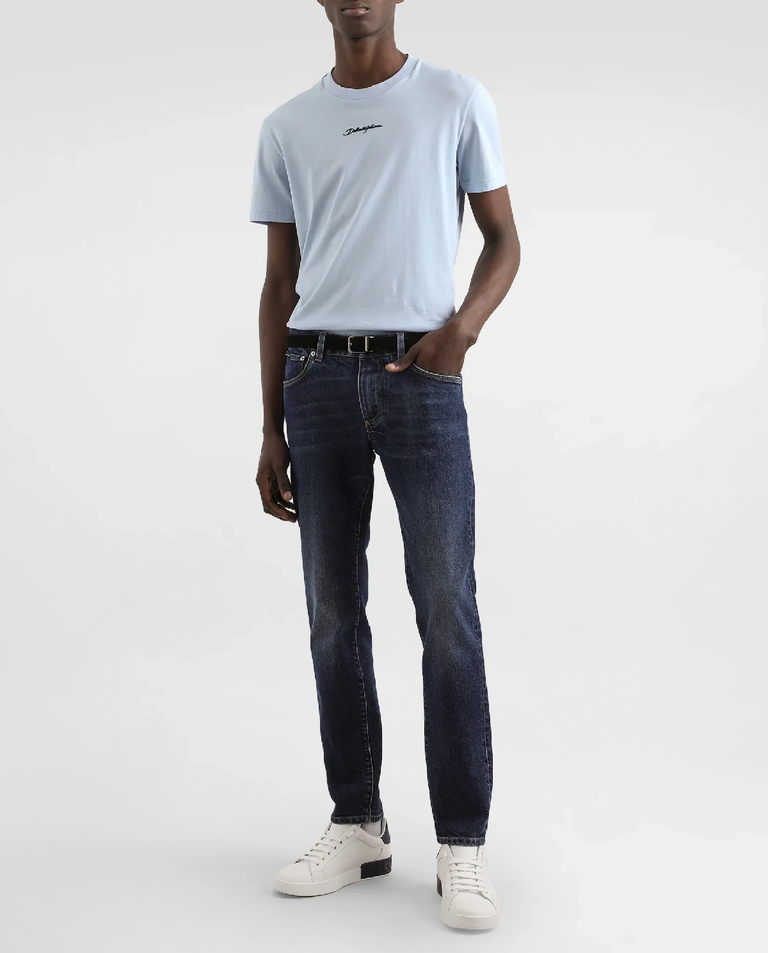Grantowe jeansy Slim Fit - Image #2
