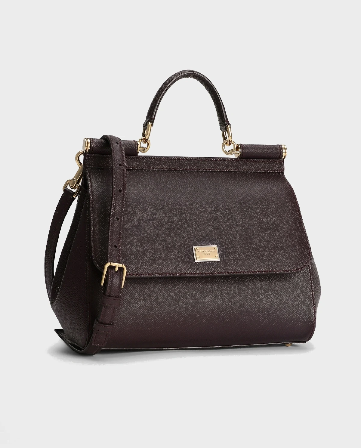 Burgundowa torebka Sicily Large - Image #2